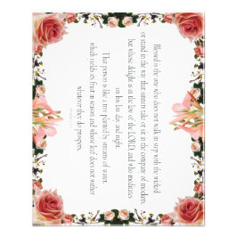 Foto PSALM 1:1-3 Diseño botánico,