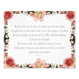 Foto PSALM 1:1-3 Diseño botánico,