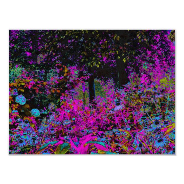 Foto Psicodelia Rosa Caliente y Amanecer del Jardín Neg (Frente)