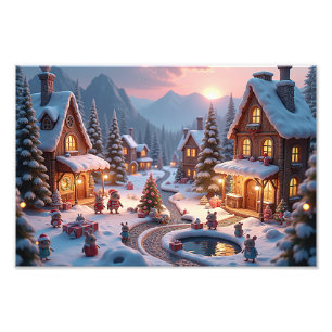 Foto Pueblo de Navidades Woodland Whimsy