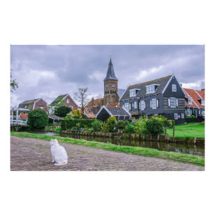 Foto Pueblo pesquero tradicional Marken en los Países B