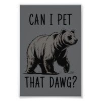 ¿Puedo acariciar a ese perro? Meme de oso divertid