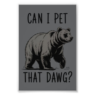 Foto ¿Puedo acariciar a ese perro? Meme de oso divertid