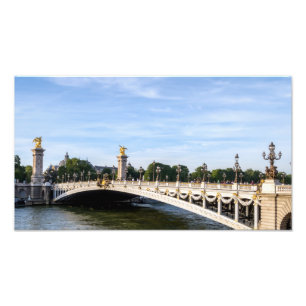 Foto Puente Alexandre III en el río Sena - París, Franc