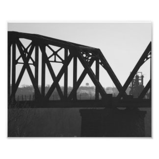 Foto Puente blanco y negro