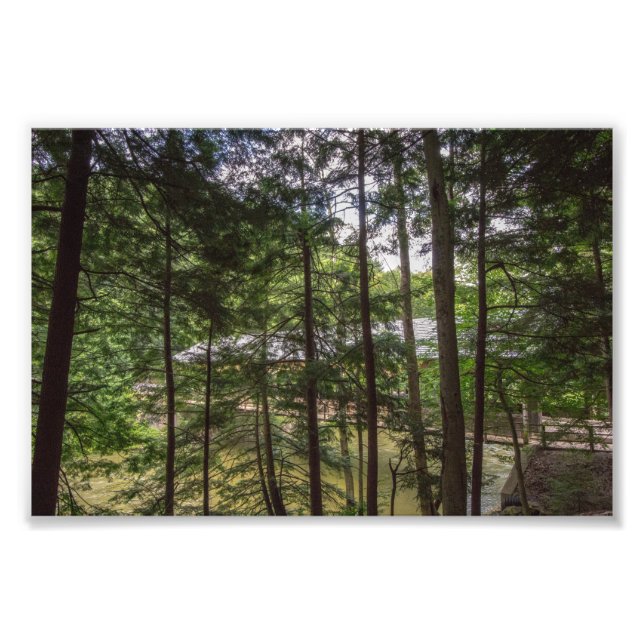 Foto Puente cubierto del Parque Estatal Mohican, Ohio. (Frente)