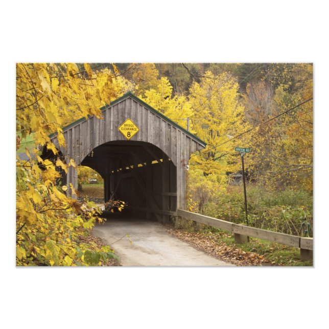 Foto Puente cubierto, Vermont, Estados Unidos 2 (Frente)