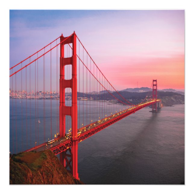 Foto Puente de la puerta de oro tira almohada (Frente)