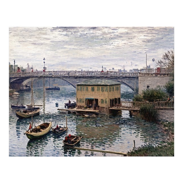 Foto Puente en Argenteuil en Día Gris (Frente)