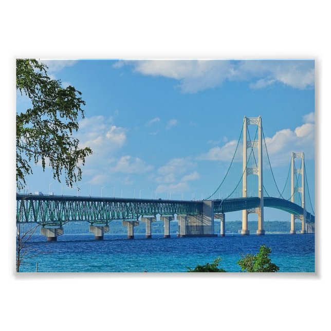 Foto Puente mackinac de impresión (Frente)