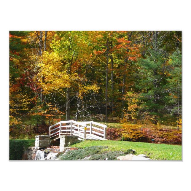 Foto Puente Seven Springs Fall I Paisaje de Otoño (Frente)