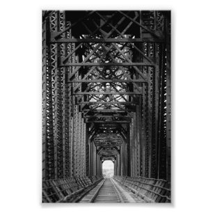 Foto Puente Trestle En Blanco Y Negro