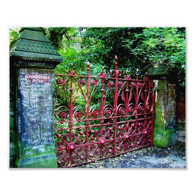 Foto Puerta de campo de fresa, Liverpool, Reino Unido. (Frente)