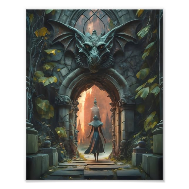 Foto Puerta de estilo gártico místico (Frente)