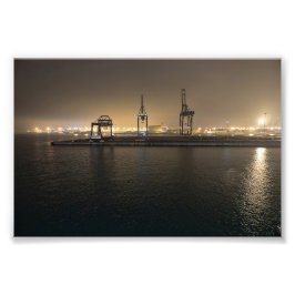 Foto Puerto de Hull de Noche – Docklands Industriales