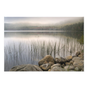 Foto Puesta de sol a través de la niebla sobre Upper Ha