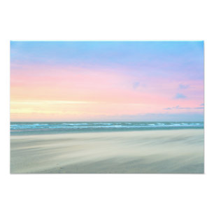 Foto Puesta de sol abstracta en la playa de La Haya