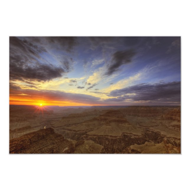 Foto Puesta de sol, borde sur del Gran Cañón, Gran (Frente)
