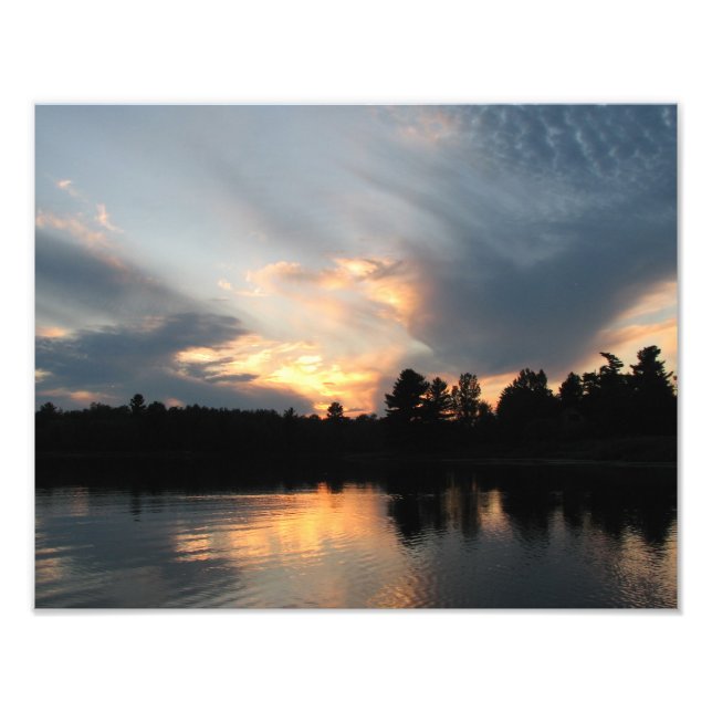 Foto puesta de sol en pine point (Frente)