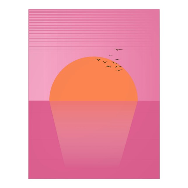 Foto Puesta de sol retro (Frente)