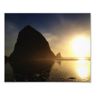Foto Puesta de sol sobre Cannon Beach, Oregón