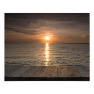 Foto Puesta del sol apagado del muelle