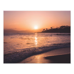 Foto Puesta del sol imponente de la playa