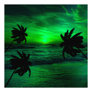 FOTO PUESTAS DE SOL VERDES ESCÉNICO OCEÁNICO