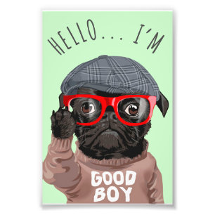 Foto Pug, Soy Un Buen Chico, Regalo De Pug Lover, Graci