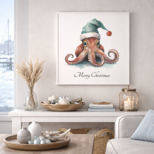 Foto Pulpo Navidad Alegría, personalizado
