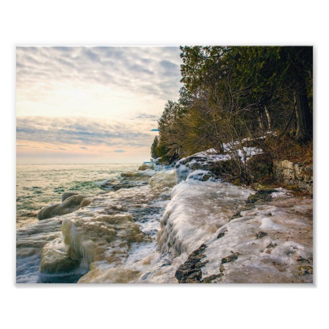 Foto Punto de cueva - Icy Shores - Sunrise - Impresión  (Frente)