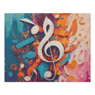 Foto Puntuación perfecta: notas de música y limpieza si