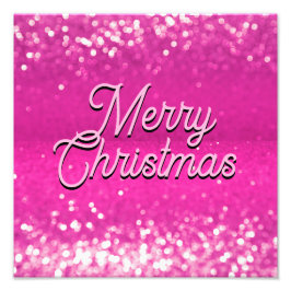 Foto Purpurina Rosado Caliente Personalizado de Bokeh T