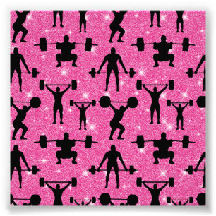 Foto Purpurina rosado deportivo de entrenamiento deport