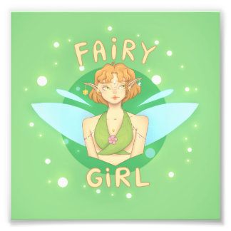 Foto Quadro Fairy Girl de fada com estilo