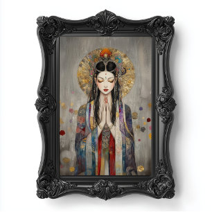Foto Quan Yin: Diosa Budista Cartel Art Nouveau