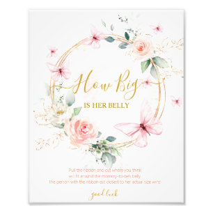 Foto ¿Qué tan grande es su juego de Baby Shower Belly?