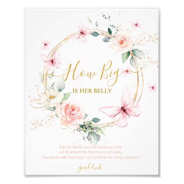 Foto ¿Qué tan grande es su juego de Baby Shower Belly? (Frente)