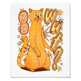 Foto ¿Qué? / Un Ilustracion de gato Naranja