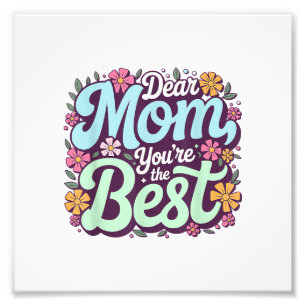 Foto Querida mamá, eres la mejor floral del Día de la M