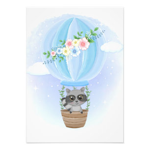 Foto Raccoon Lover Cute Raccoon Con Flor