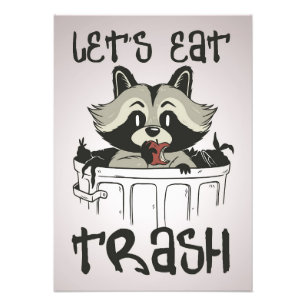 Foto Raccoon Lover Raccoon Comamos Basura