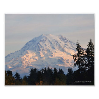 Foto Rainier de montaje 8X10 de Puyallup, WA