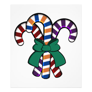 Foto Ramo Candy Canes - cinta verde