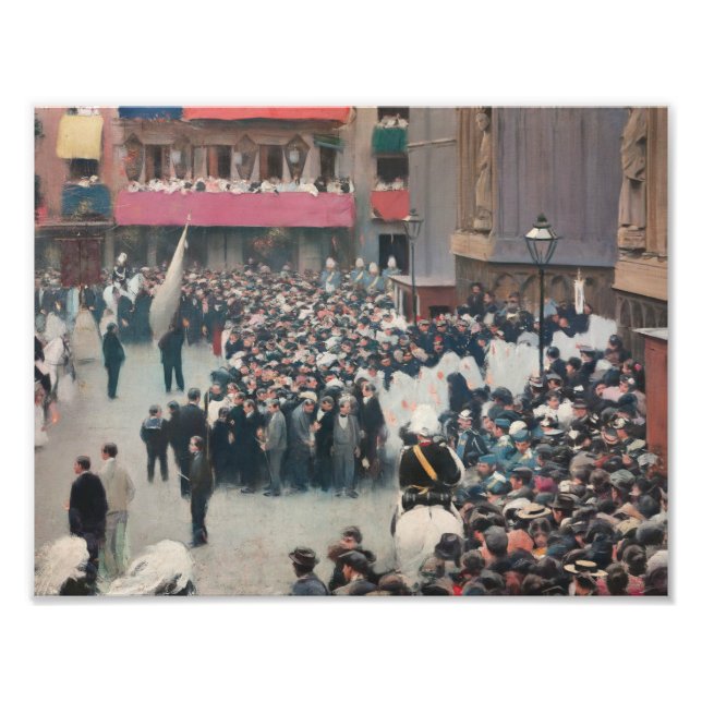 Foto Ramon Casas - La procesión de Corpus Christi (Frente)