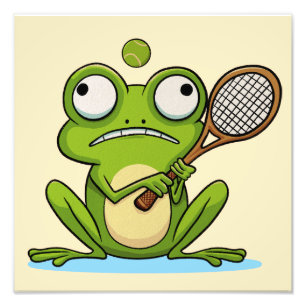 Foto Rana jugando tenis