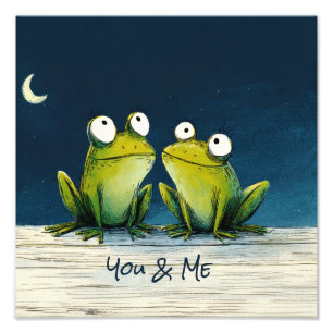 Foto Ranas Tú & Yo – Arte Animal Romántico y Lindo