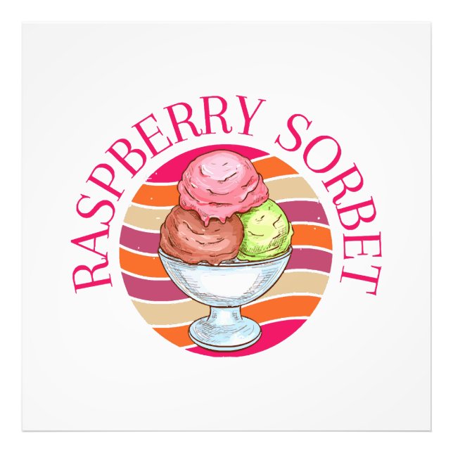 Foto Raspberry Sorbet (Frente)