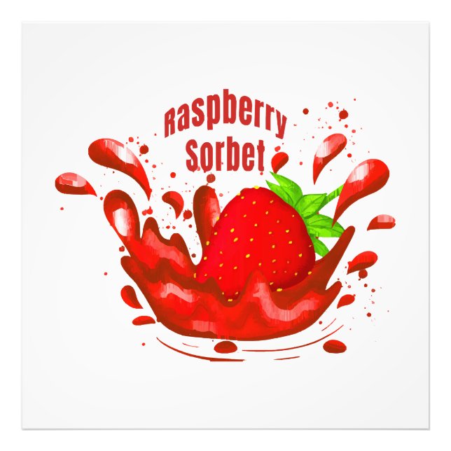 Foto Raspberry Sorbet (Frente)