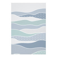 Rayas curvadas verdes azules de Guay Ondas abstrac